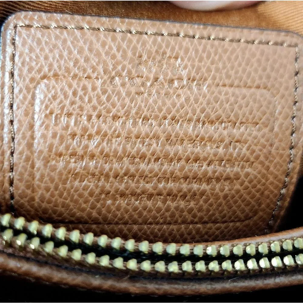 Coach Margot Carryall Satchel Saddle Brown Crossgrain Leather 13x9x5